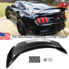 For 15-22 Ford Mustang 2DR GT350 GT350R Style Trunk Spoiler Wing Carbon Look ABS picture