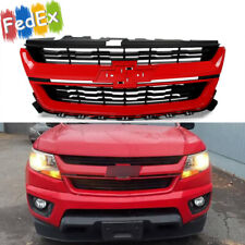 Fit Chevy Chevrolet Colorado 2015-2020 Front Upper Bumper Grille Grill Red Hot picture