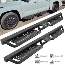 Running Boards for 19-24 Silverado/Sierra 1500 Crew Cab BLK Drop Side Down Step picture