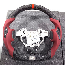 Carbon Fibre Steering Wheel for Lexus IS F IS200 250 300 350 GS/RC F red leather picture