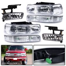 Headlights+Fog Lights Fit For 1999-2002 Chevy Silverado 00-06 Tahoe Suburban picture