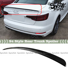 FITS 2017-2021 AUDI A4 & S4 B9 GLOSSY BLACK S4 STYLE REAR TRUNK SPOILER WING LID picture