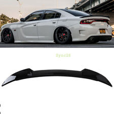 Gloss Black For 11-23 Dodge Charger SRT/Hellcat Style Rear Spoiler Wing ABS picture