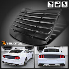 Fits 2015-2024 Ford Mustang Black Rear Window Louver Cover Vintage Style picture