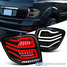 Fits 06-11 Mercedes Benz W164 ML-Class Black Full LED Tail Lights Brake Lamps picture