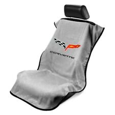 Seat Armour Front Car Seat Cover For Chevrolet Corvette C6 - Grey Terry Cloth picture