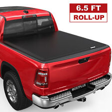 6.4FT/6.5FT Roll Up Soft Truck Bed Tonneau Cover For 2002-2022 Dodge Ram 1500 picture