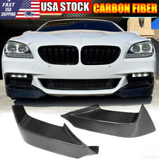 For BMW 650i F06 F12 F13 M-Sport 12UP REAL CARBON Front Bumper Lip Splitter Fins picture