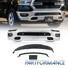 For 2019-2024 RAM 1500 Front Bumper Chrome Steel Cover Face Body Set 5ZB88SZ0AB picture