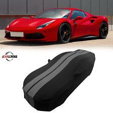 For Ferrari 488 Indoor Dust-Proof Full Car Cover，With storage bag,Black gray picture