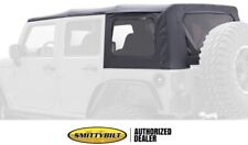 Smittybilt OEM REPLACEMENT BLACK SOFT TOP Tinted Windows For Jeep WRANGLER JK 4D picture