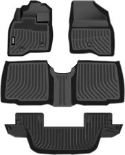 Floor Mats Liners 3Rows For 15-2019 Ford Explorer 7Seat TPE All Weather picture