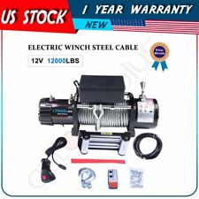12000LB(5443KG) 6HP Off-road Electric Winch Towing Steel for ford Chevrolet 12V picture