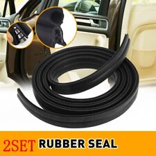 Rubber Seal Protector U Shape Bulb Weather Stripping Edge Waterproof EPDM 2SET picture