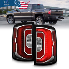 Set LED Tail Lights For 2016 17 2018 GMC Sierra Rear brake Stop Lamps Left+Right picture
