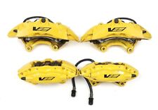 2009-2015 Cadillac CTS-V BREMBO Front & Rear Yellow Brake Calipers USED GM picture