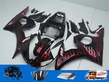 NT Red Flame Injection Plastic Fairing Fit for Yamaha 2003-2005 YZF R6 ABS y006 picture
