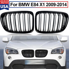 Gloss Black Dual Slats Front Kidney Grill For 2009-2015 BMW X1 E84 xdrive28i 35i picture