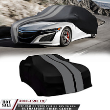 For Honda NSX NSX-R Grey Full Car Cover Satin Stretch Indoor Dust Proof A+ picture