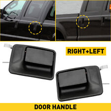 Black Metal outside Handles Door Pair LH For RH 99-16 Ford F150 F250 F350 REAR picture