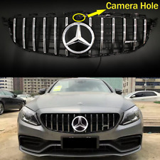 GT R Front Grille Grill LED Star For Mercedes Benz W205 C200 C43 C300 2019-2021 picture