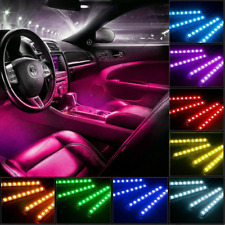 🔥RGB LED Glow Car Interior Lamp Under Dash Footwell Seats Inside Lighting picture