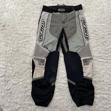 O'NEAL Racing Pants Mens 34x27 VTG90s BlackGray Leather DirtBike Motocross Wear picture