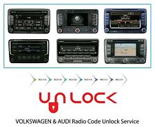 VW AUDI Radio Code, Volkswagen radio Unlock Service PIN code Decode. picture