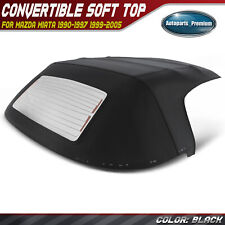 Black Convertible Soft Top for Mazda Miata 1990-1997 1999-2005 w/ Glass Window picture