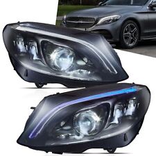 VLAND For 2015-21 Mercedes C-Class W205 Factory LED Type Headlights W/Animation picture