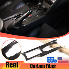 Real Dry Carbon Fiber for Nissan GTR R35 Central Console Gear Shift Panel Cover picture