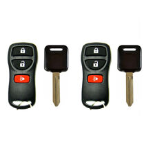 2 New Keyless Entry Key Remote Fob + Ignition Car Key Replacement for Nissan picture