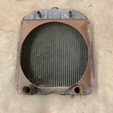 Vintage Original 1937 - ? Ford Car Radiator Core Assembly w/ Cowl Flathead V8 picture