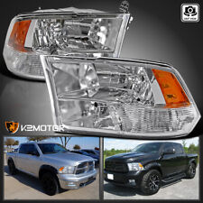Clear Fits 2009-2018 Dodge Ram 1500 2500 3500 Quad Headlights Lamps Left+Right picture