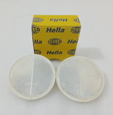 Hella Round Reflex Reflector White Pair 90mm Caravan For Jeeps Tractor |Fit For picture