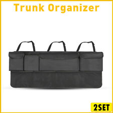 2Set 600D 8 Pockets Car Organizer Trunk Accessories Seat Back Bag Storage Mesh O picture