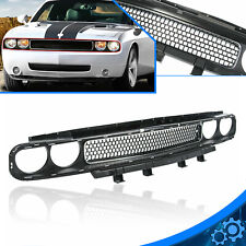 FOR 08-14 Dodge Challenger Front Upper Bumper Grille Trim Assembly W /Chrome picture