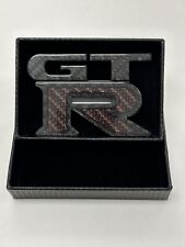 Brand New Authentic GT-R Rear R35 Carbon Fiber Emblem Red GTR picture