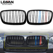 M-Color Gloss Black Front Grill Grille Dual Slat For BMW X5 X6 E70 E71 2007-2013 picture