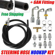 For Hydroboost Power Brake Booster 3 Line High Pressure Hose Kit w/ 6AN Fittings picture