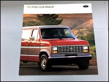 1989 Ford Club Wagon Van 12-page Original Sales Brochure Catalog picture