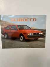 1984 Volkswagen Scirocco Sales Brochure picture