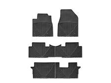 WeatherTech All-Weather Floor Mats for Honda Pilot 09-15 1st 2nd 3rd Row Black picture