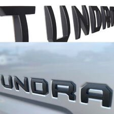 Black 3D Tailgate Insert Letter Emblem for TUNDRA 2014-2021 Badge Raised Sticker picture