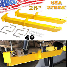 Pair Universal Leaf Spring Traction Bars Yellow Powder Coat Finish Steel Kit picture