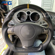 HYDRO DIP Carbon Fiber Steering Wheel Fit 06-12 Corvette C6 Z06 ZR1 Yellow Line picture