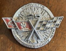 1978 Chevrolet Corvette 25th Anniversary Hood Nose Emblem Ornament USED picture