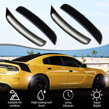4x Smoked LED Side Marker Lights For 15-22 Dodge Charger R/T Scat Pack SXT SRT picture
