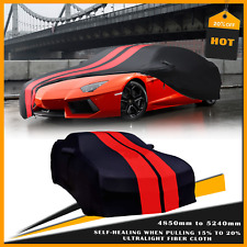 For Lamborghini  Aventador Satin Stretch Indoor Car Cover  Dustproof RED picture