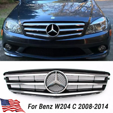Front Grille For Mercedes-Benz W204 C250 C300 C350 Sports Grill W/Star 2008-2014 picture